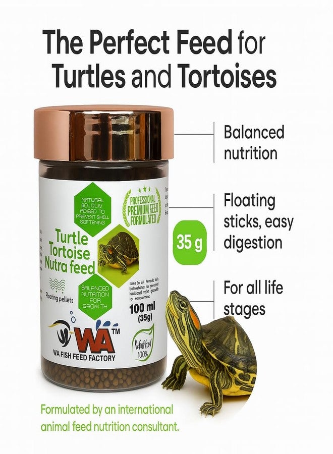VAYINATO WA Turtle, Tortoise Nutra Feed, 35g, Floating Sticks for Turtles & Tortoise | Balanced Nutrition | All Life Stages | Aqua Culture - Image 2